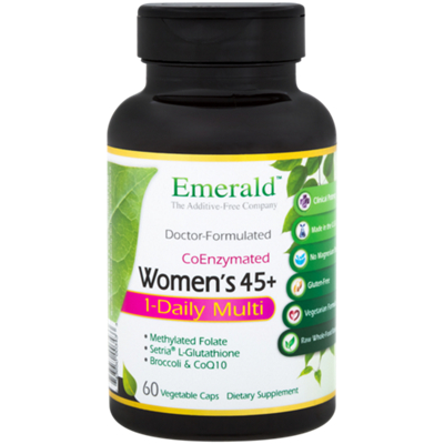 Women's 45+ Multivitamin with Methylated Folate, L-Glutathione, Broccoli & CoQ-10 (60 Vegetarian Capsules) by Emerald Labs at the Vitamin Shoppe