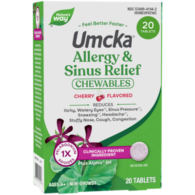 Umcka Allergy and Sinus (20 Chewable Tablets) by Natures Way at the ...