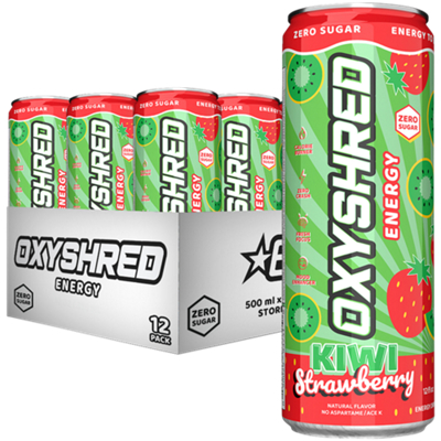 OxyShred Energy Drink with L-Carnitine - Kiwi Strawberry (12