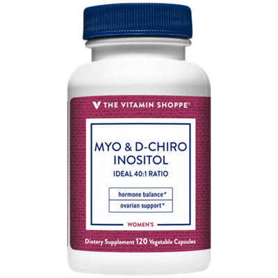 Myo & D-Chiro Inositol – Ideal 40:1 Ratio for Hormone Balance & Ovarian Support (120 Vegetable Capsules) by The Vitamin Shoppe at the Vitamin Shoppe