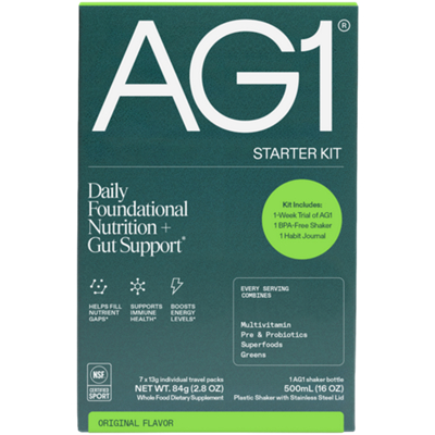 AG1 Daily Foundational Nutrition シェイカー付き Daily Foundational Nutrition Starter Kit – 1-Week Supply of AG1