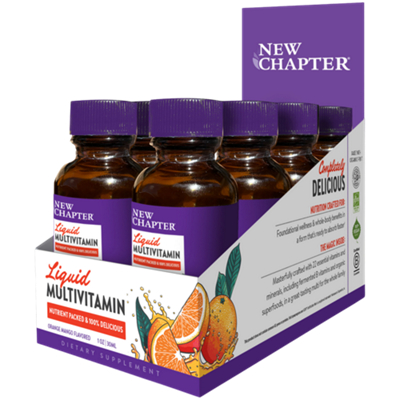 Liquid Multivitamin - 22 Essential Vitamins & 2 Minerals - Orange