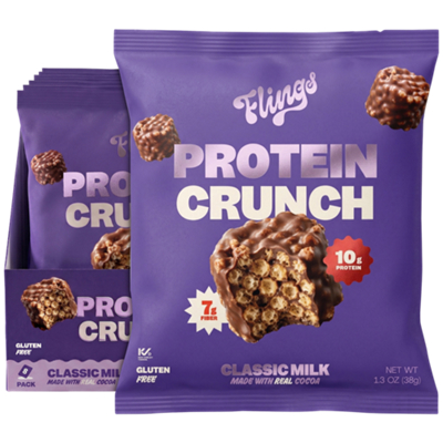 Protein Crunch - 10g Protein - Classic Milk (8 Pack) by Flings at the ...
